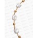 Бусы &quotЖемчуг&quot майорка прямоуг.,цвет белый в золоте L=55см 10905808