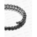 Браслет-пружинка со стразами,цвет черный d=6.5 см 10935867