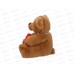 Игрушка ТМ &quotRelana&quot Мишка бурый с сердцем, 19см, RLW25184-19Н