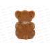 Игрушка ТМ &quotRelana&quot Мишка бурый с сердцем, 19см, RLW25184-19Н