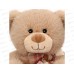 Игрушка ТМ &quotRelana&quot Мишка бежевый с сердцем, 19см, RLW25183-19Н