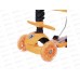 Самокат 3-х колесный Slider, оранжевый, светящиеся колеса, IT57O