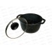 Кастрюля 2,5л со стеклянной крышкой АП Гранит Black кгч25а