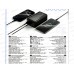 Зарядное устройство (Пауэрбанк) 2USB+1Type-C 1micro Hoco J165B Black