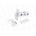 Ручки для дверей Аллюр Лана CP/W+L 45-8 CP (86211/S45) хром/бел 15713 Ручки для дверей Аллюр Лана CP/W+L 45-8 CP (86211/S45) хром/бел 15713