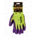 Перчатки нейлоновые (всп. латекс) Carbo GM-1002L-9, салатовые с фиолетовым), р.9*12/240 Перчатки нейлоновые (всп. латекс) Carbo GM-1002L-9, салатовые с фиолетовым), р.9*12/240