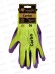 Перчатки нейлоновые (всп. латекс) Carbo GM-1002L-10, салатовые с фиолетовым р.10*12/240