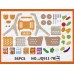 Набор &quotИграем в магазин&quot 3169464 тележка с продуктами, 56 пр., в/к 50*40*27