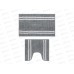 Набор коврик.VETTA 462-834 Hillock, синель, 45х40+75х45см, 2 диз. г