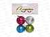 Набор елочных шаров 4шт &quotБлестящее напыление&quot 5см микс 201-0537