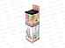 Карандаш ч/г Луч HB с выемками, трехгран., пастельный 2365-08 *48